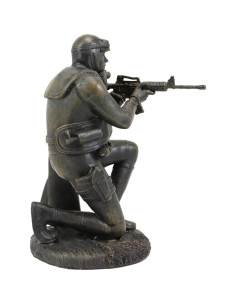 Estatua Soldado Buceador Navy Seal 15.24 cm Resina Pintada 2
