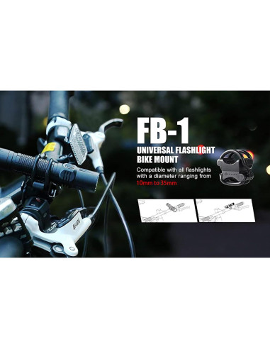 Soporte Universal para Linterna de Bicicleta OLIGHT FB-1