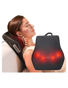 Masajeador de Espalda Eazfy con Calor y 4 Nodos Shiatsu