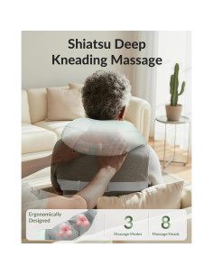 Masajeador de Cuello Inalámbrico Snailax SL-632UC-GRN con Calor 2