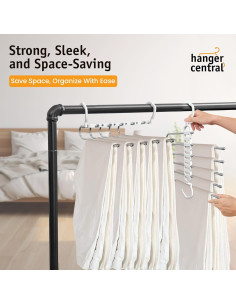 Perchero Central 2 Pack Plegable Antideslizante para Ropa 2