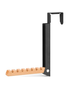 Perchero sobre la puerta TERRA HOME negro plegable 1 pieza