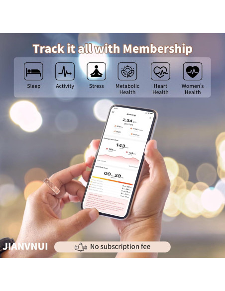 Anillo Inteligente JIANVNUI - Monitoreo de Salud y Fitness