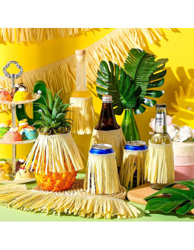 Faldas de Mesa Hawaianas de Papel 4 Rollos 1.19 x 9.14 m