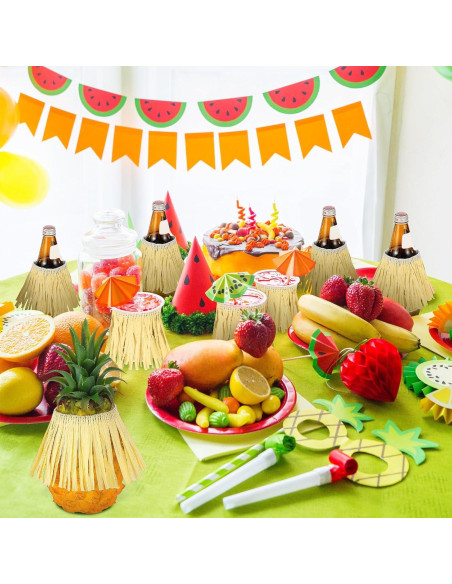 Faldas de Mesa Hawaianas de Papel 4 Rollos 1.19 x 9.14 m