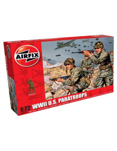 Figuras de Tropas de EE. UU. WWII 1:72 Airfix - 48 Piezas