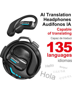 Auriculares Traductores AI ERAZER X8 135 Idiomas 90g 2
