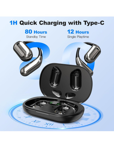 Auriculares de Traducción AI 3-en-1 KingAnDa - Negro