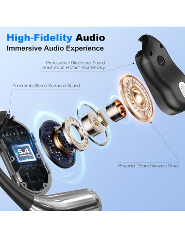 Auriculares de Traducción AI 3-en-1 KingAnDa - Negro