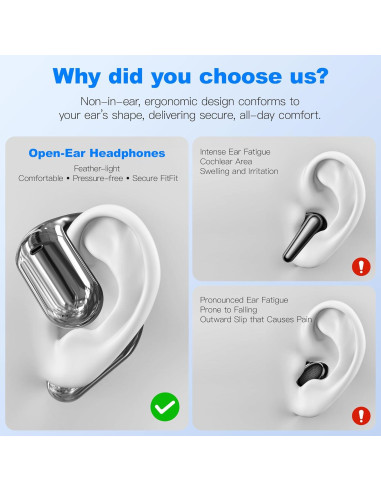 Auriculares de Traducción AI 3-en-1 KingAnDa - Negro