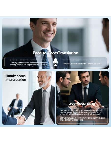 Auriculares Traductores AI Q16S - 144 Idiomas, Bluetooth 5.4