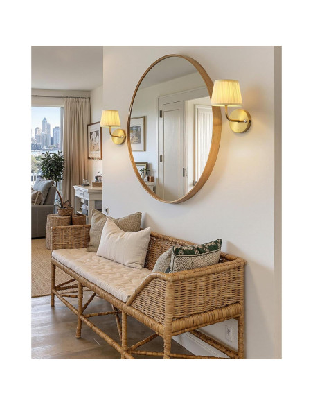 Aplique de Pared Inalámbrico PUSU Dorado 24.4 cm Juego de 2