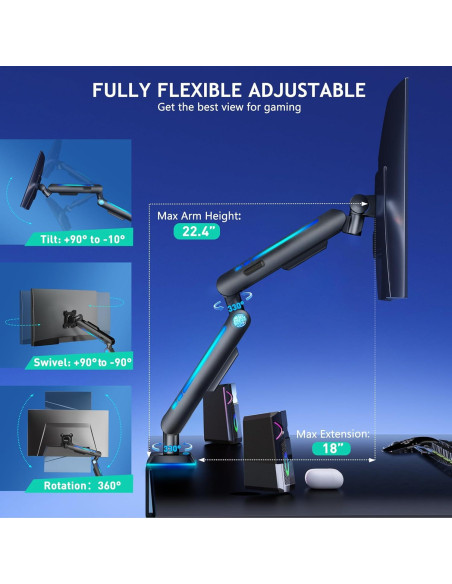 Soporte de Monitor OSASET Ajustable 17-32" RGB VESA 9 kg