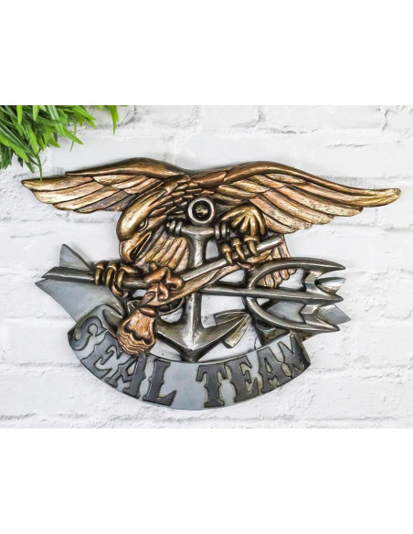 Placa Decorativa Emblema Sellos Marina EE. UU. 25.4x16.5 cm