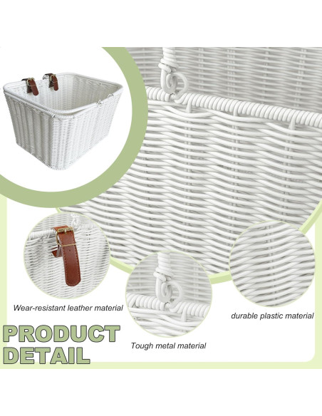 Cesta de Picnic Grande RainFlower con Mango Plegable 35x28x19cm