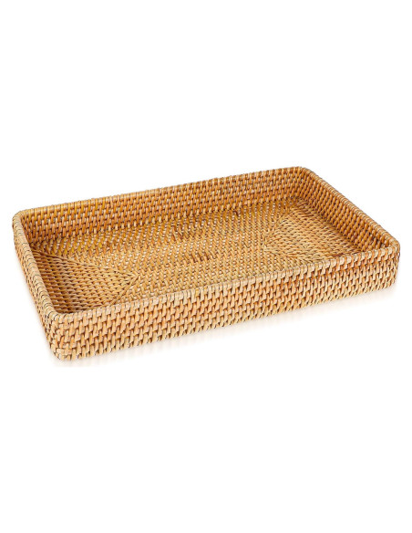 Cesta de Almacenamiento de Mimbre SynHHergyx 37x23x5 cm