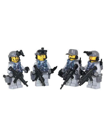 Minifigura LEGO Modern Brick Warfare Navy Seals 4 Piezas