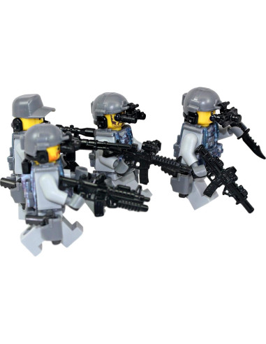 Minifigura LEGO Modern Brick Warfare Navy Seals 4 Piezas