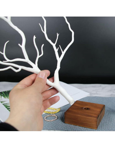 Soporte de Joyería Árbol XANHOY de Madera para Collares y Pendientes
