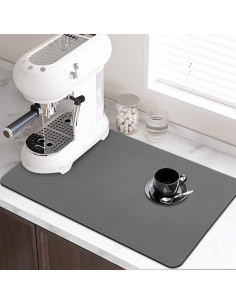Alfombrilla para Secar Platos LOPNUR 41x61cm Gris Absorbente 2