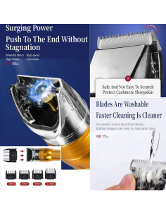 Cortadoras de Pelo de Perro Profesionales Cyxunand 350W 2