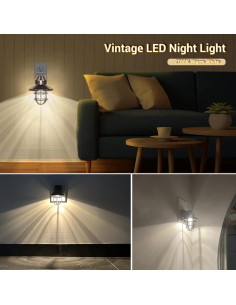 Luz Nocturna Enchufable Novelux 2700K Dusk a Dawn - Paquete de 2 2