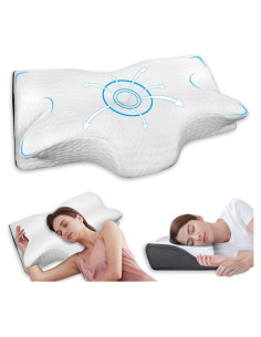 Almohada Cervical Ergonómica BSAFP 63.5x38.1cm Espuma Memoria