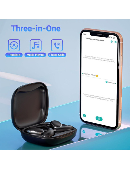 Auriculares Inalámbricos Souroyea TE-101 Traductor 150 Idiomas