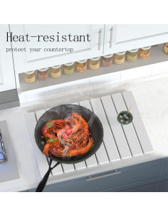 Alfombrilla de Secado de Piedra Diatomita YEECOPON 60x39cm 2