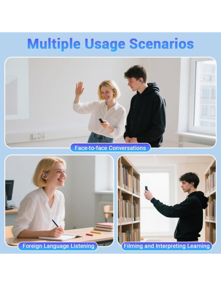 Auriculares Inalámbricos Souroyea TE-101 Traductor 150 Idiomas