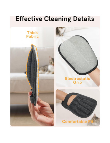 Guantes de Aseo Electrostáticos PAKWIZZ 2 Pcs para Mascotas