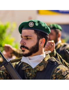 Boina Militar de Lana Nawati Verde Oscuro para Mujeres 2