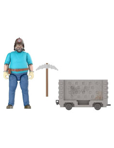 Juego de Figuras de Acción Mattel Minecraft Escape Carro Mina 10cm