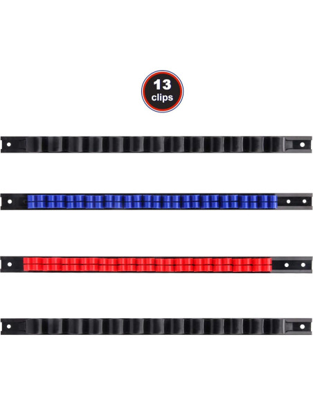 Organizador de Destornilladores y Llaves CASOMAN 4 Pcs Montaje en Pared