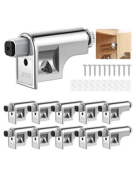 Bisagras de Cierre Suave Hohean - 10 Piezas Plateadas Bisagras de Cierre Suave Hohean - 10 Piezas Plateadas