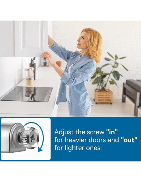 Bisagras de Cierre Suave Hohean - 10 Piezas Plateadas Bisagras de Cierre Suave Hohean - 10 Piezas Plateadas