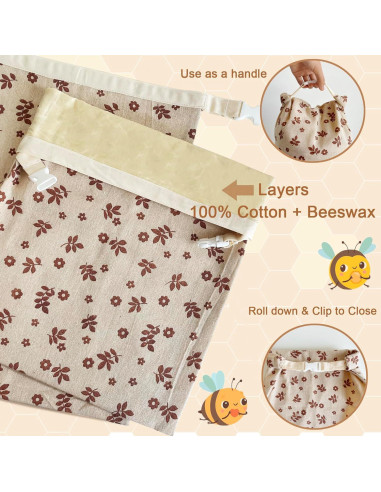 Paquete de 2 Bolsas de Cera de Abeja NEOHANA 31.75x40.64cm