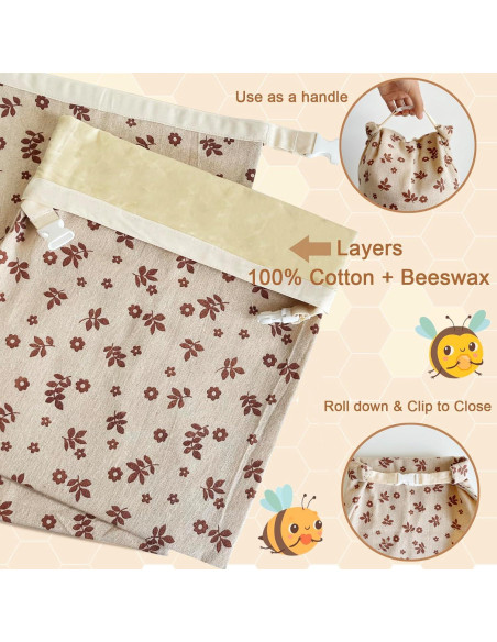 Paquete de 2 Bolsas de Cera de Abeja NEOHANA 31.75x40.64cm