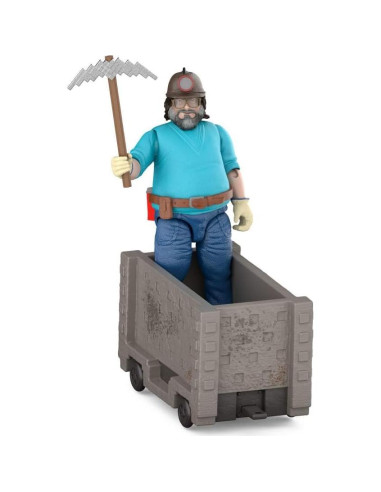 Juego de Figuras de Acción Mattel Minecraft Escape Carro Mina 10cm