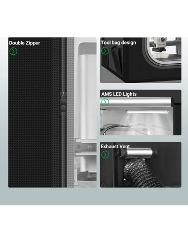 Cubierta para Impresora 3D UniTak3D Bambu Lab A1 82.5x58.5 cm