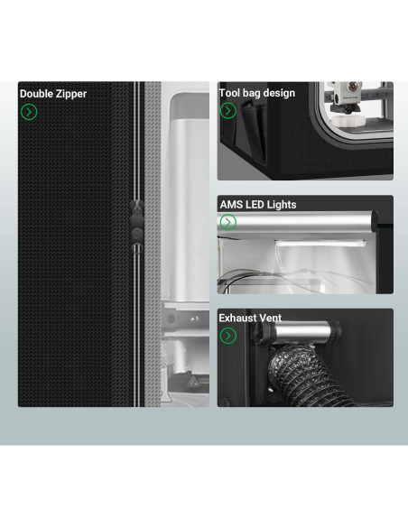 Cubierta para Impresora 3D UniTak3D Bambu Lab A1 82.5x58.5 cm