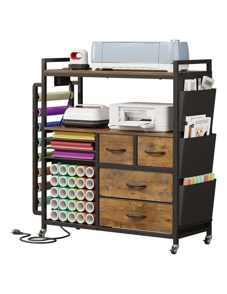 Carro Organizador de Almacenamiento VENNQD para Cricut 84x34cm Carro Organizador de Almacenamiento VENNQD para Cricut 84x34cm