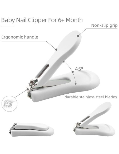 Juego de Cortauñas para Bebés Oso Blanco - Kit Manicura 4 en 1