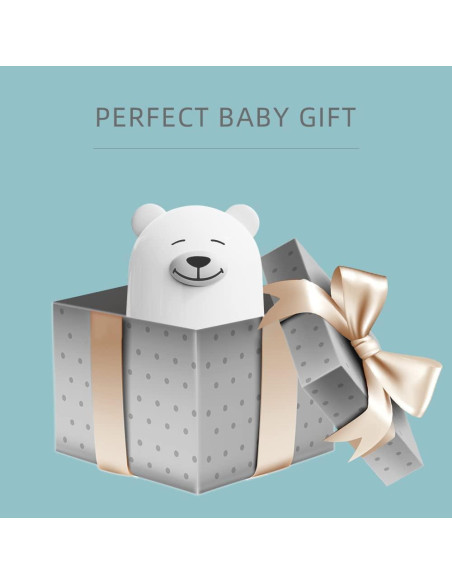 Juego de Cortauñas para Bebés Oso Blanco - Kit Manicura 4 en 1