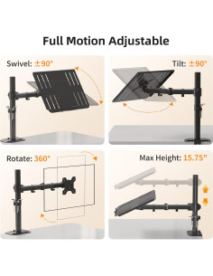 Soporte de Escritorio para Laptop Suptek MD6421TP004 Ajustable 2