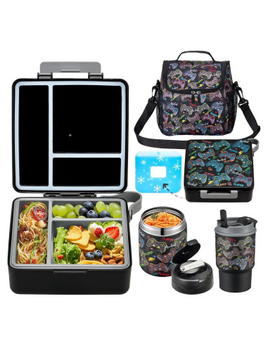 Caja de Almuerzo Bento Howeemo con Termo y Bolsa Aislada