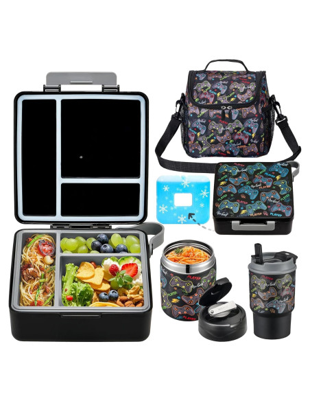 Caja de Almuerzo Bento Howeemo con Termo y Bolsa Aislada