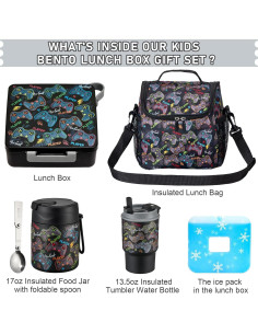 Caja de Almuerzo Bento Howeemo con Termo y Bolsa Aislada 2