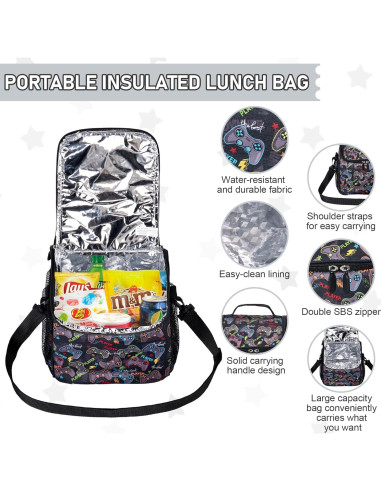 Caja de Almuerzo Bento Howeemo con Termo y Bolsa Aislada