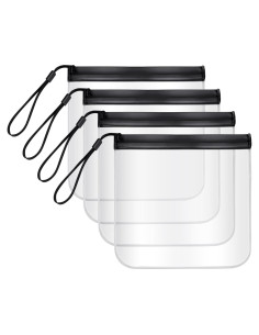 Bolsas Transparentes de Seguridad Quacc 4 PCS 20x20 cm Reutilizables